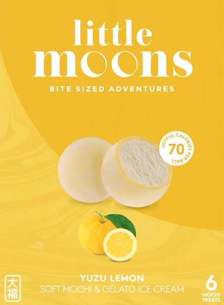 小月亮 冰淇淋糯米糍【柚子柠檬味】日本麻薯夹心冰淇淋 6x32g