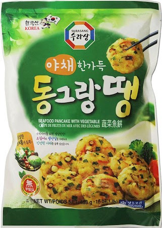 SURASANG 【韩式蔬菜海鲜小煎饼】韩国进口 蔬菜鱼饼 平底锅煎香回热 453g