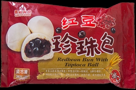 晶钰【红豆珍珠包】台湾进口 珍珠夹心红豆味蒸包 (6只装) 360g