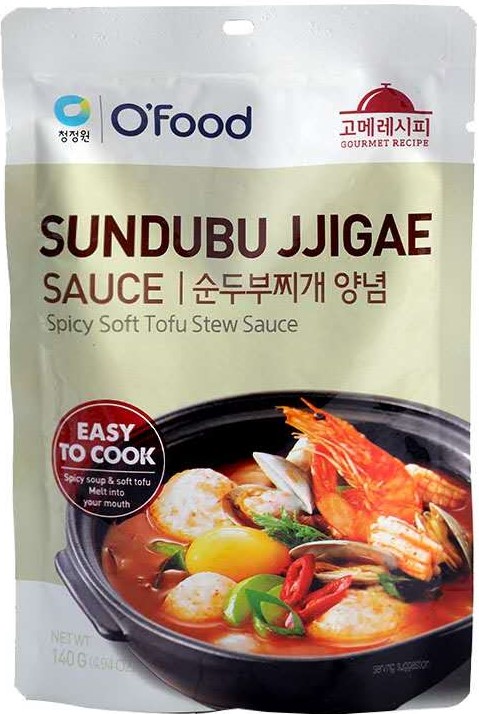 CJW 清净园【辣豆腐汤酱】韩国进口 韩式辣汤海鲜汤料汁 140g