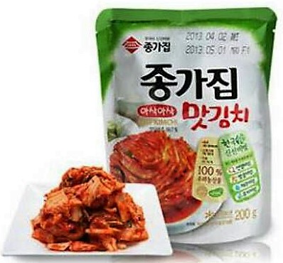 宗家【切片泡菜 小袋 1-2人份】韩国原装进口辣泡菜/辣白菜 200g