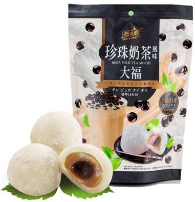 雪之恋【珍珠奶茶风味大福】台湾进口 珍珠奶茶麻糍/麻薯 240g