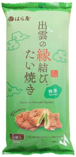 HARAYA【日式鲷鱼烧 - 抹茶味】日本进口 抹茶馅夹心鲷鱼形蛋糕 (5个入) 175g