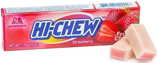 森永 嗨啾软糖【草莓味】韩国进口 果泥夹心水果果汁软糖 50g