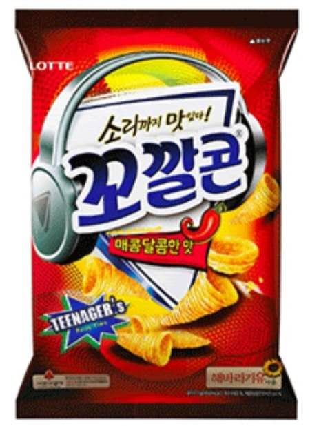 乐天【烤玉米 - 甜辣味】韩国进口 玉米脆脆角/妙脆角 72g