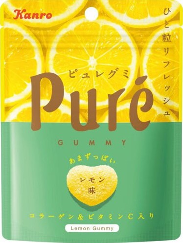 KANRO 日本进口 心形果汁软糖【柠檬味】56g
