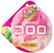 UHA 味觉糖【白桃味】日本进口 白桃果汁果肉软糖 48g