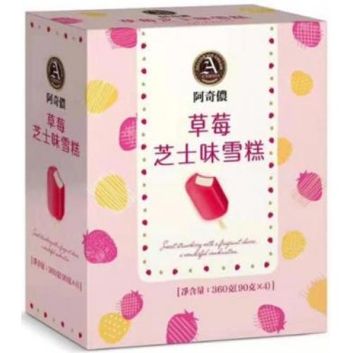 阿奇侬【草莓芝士】雪糕冰棒 (4支装) 360g