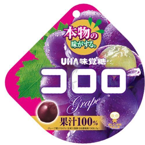 UHA悠哈 味觉糖【葡萄味】100%果汁软糖 48g