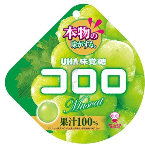 UHA悠哈 味觉糖【白提子味】100%果汁软糖 52g