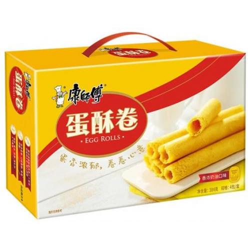 康师傅 蛋酥卷【香浓奶油味】(大盒装) 384g