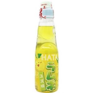 哈达 弹珠波子汽水【柚子味】日本进口 清爽型碳酸饮品 200ml
