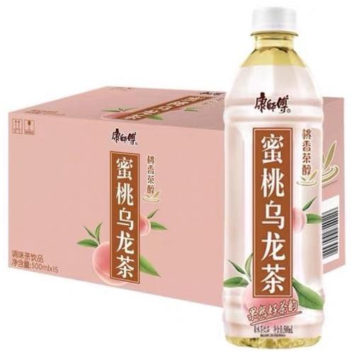 康师傅【蜜桃乌龙茶】(1箱15支) 15x500ml_酒水饮料_CV MART 懒懒之家