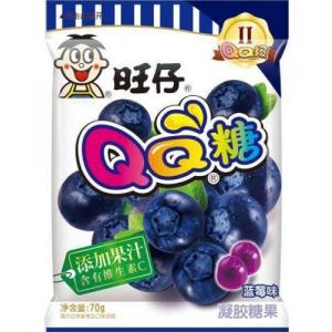 旺旺 旺仔 QQ糖 水果软糖【蓝莓味】70g