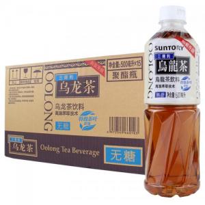 日本三得利【无糖乌龙茶】(1箱15支) 15x500ml