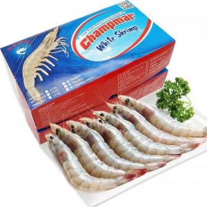 CHAMPMAR【南美虾皇 - 基围虾】速冻火锅烧烤带头带壳白虾 (1盒 30-40只) 1kg