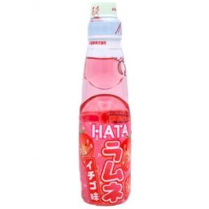 哈达 弹珠波子汽水【草莓味】日本进口 清爽型碳酸饮品 200ml