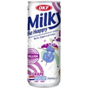 OKF 牛奶汽水饮料【葡萄味】250ml
