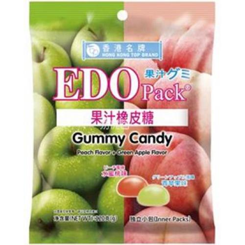 EDO 果汁橡皮糖【青苹果+水蜜桃味】120g