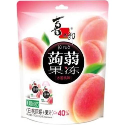 喜之郎 蒟蒻果冻【水蜜桃味】白桃原浆+果汁 120g