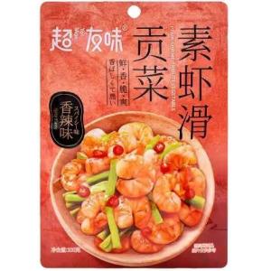 超友味【素虾滑贡菜 - 香辣味】100g